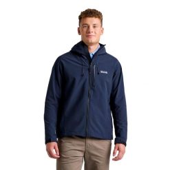 Bluza Z Kapturem Softshell Slam Dorosłych. Niebieskie bluzy męskie SLAM, s, bez wzorów, z materiału, z kapturem. Za 849.99 zł.