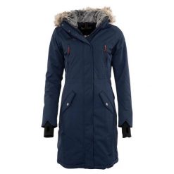 Wodoodporna parka dla kobiet Whis Coach. Niebieskie parki damskie WHIS, na zimę, l, z aplikacjami, z elastanu, bez kaptura. Za 1,338.50 zł.