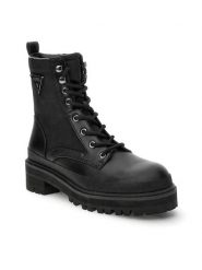 Guess Trapery Bada FL7BDA ELE10 Czarny. Czarne śniegowce i trapery damskie Guess, ze skóry. Za 367.00 zł.