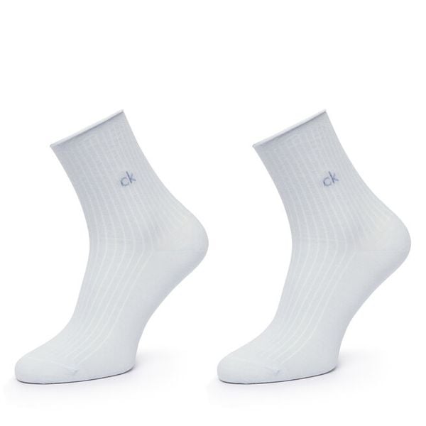 Skarpety długie Calvin Klein. Niebieskie skarpety damskie Calvin Klein, bez wzorów. Za 51.99 zł.