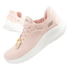 Buty Skechers Bobs Squad sneakersy Slip-ins 117497/LTPK różowe. Czerwone obuwie sportowe damskie bez wzorów, z gumy. Za 570.83 zł.