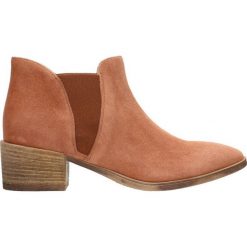 Sztyblety MITO. Brązowe botki damskie Gino Rossi, ze skóry, eleganckie. W wyprzedaży za 399.90 zł.