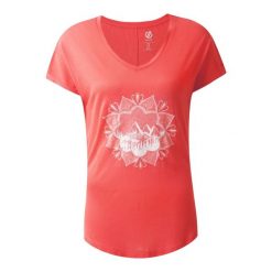 Koszulka Damska Serene Flowers. Czerwone t-shirty damskie Dare 2b, xl, bez wzorów, sportowe, bez kołnierzyka. Za 46.99 zł.