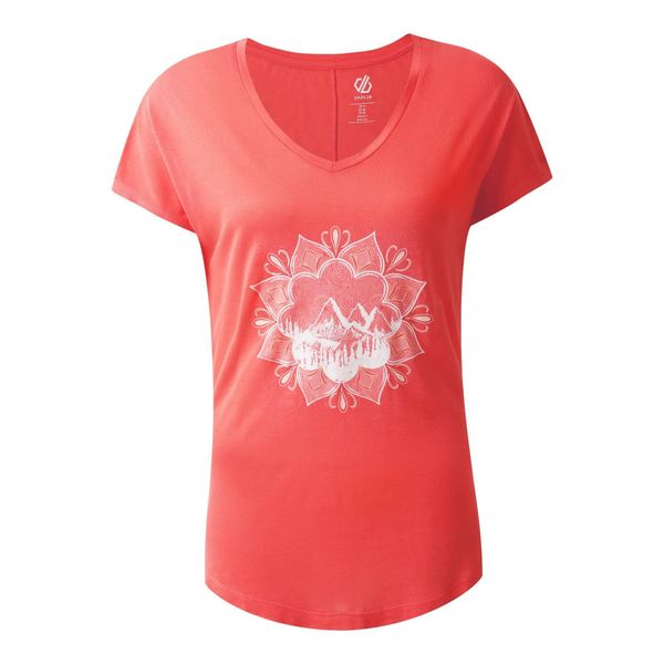 Koszulka Damska Serene Flowers. Czerwone koszulki sportowe damskie Dare 2b, xl, bez wzorów, z materiału, bez kołnierzyka. Za 45.99 zł.