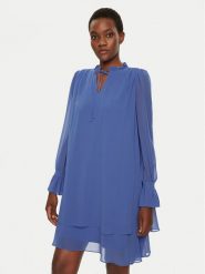 JOOP! Sukienka koktajlowa 10018884 30046885 Niebieski Regular Fit. Niebieskie sukienki damskie JOOP!, bez wzorów, z syntetyku, wizytowe, bez kołnierzyka, bez ramiączek. Za 749.99 zł.