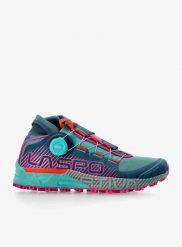 Buty trailowe damskie La Sportiva Cyklon. Niebieskie obuwie sportowe damskie La Sportiva, bez wzorów, do biegania. Za 808.49 zł.