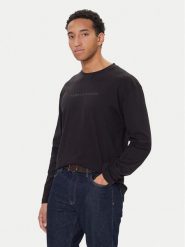 Tommy Hilfiger Longsleeve UM0UM03651 Czarny Regular Fit. Czarne bluzki z długim rękawem męskie Tommy Hilfiger, m, bez wzorów, z bawełny, bez kołnierzyka. Za 159.99 zł.