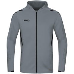 Kurtka damska Jako à capuche Challenge. Czarne kurtki damskie Jako, s, z aplikacjami, z elastanu, z kapturem, na fitness i siłownię. Za 326.45 zł.