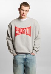 Bluza sportowa męska Prosto Ever bez kaptura. Szare bluzy męskie Prosto., m, bez wzorów, bez kaptura. Za 232.99 zł.