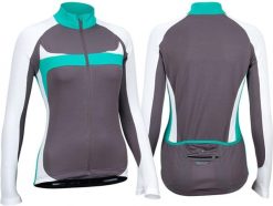 Avento Women's shirt for cycling AVENTO 81BR AWT 38 Anthracite/White/Turquoise. Białe t-shirty damskie Avento, s, bez wzorów, bez kołnierzyka. Za 59.77 zł.