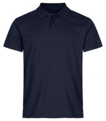 Clique Single Jersey Polo — koszulka polo z dżerseju, 100% bawełna. Niebieskie koszulki polo męskie CLIQUE, xl, bez wzorów, z bawełny, bez ramiączek. Za 132.85 zł.