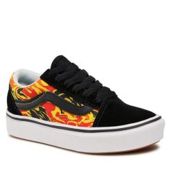 Tenisówki Vans. Czarne półbuty chłopięce Vans, bez wzorów, bez zapięcia. Za 259.99 zł.