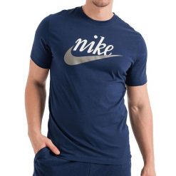 T-shirt sportowy męski Nike DZ3279-410. Niebieskie t-shirty męskie Nike, m, bez wzorów, sportowe, bez kołnierzyka. Za 79.00 zł.