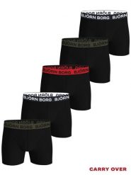 Bjorn_borg COTTON STRETCH BOXER 5p - elastyczne bokserki bawełniane – MULTIPACK. Bokserki męskie Björn Borg, m, bez wzorów, z bawełny. Za 346.00 zł.