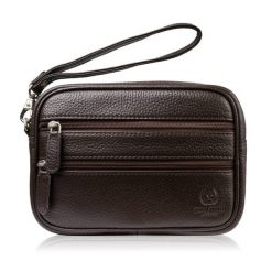 Saszetka męska skórzana do ręki brązowa Paolo Peruzzi T-129-BR. Brązowe saszetki męskie ze skóry. Za 129.00 zł.