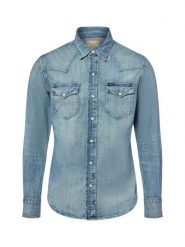 Polo Ralph Lauren Męska koszula dżinsowa Mężczyźni Regular Fit Bawełna niebieski jednolity, S. Niebieskie koszule męskie Polo Ralph Lauren, m, bez wzorów, z bawełny, casualowe, bez kołnierzyka, bez ramiączek. Za 699.95 zł.