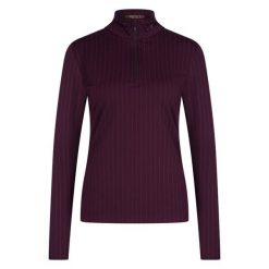 Damska koszulka do jazdy konnej Euro-Star Sole. Czerwone t-shirty damskie EURO-STAR, bez wzorów, retro, bez kołnierzyka. Za 297.50 zł.