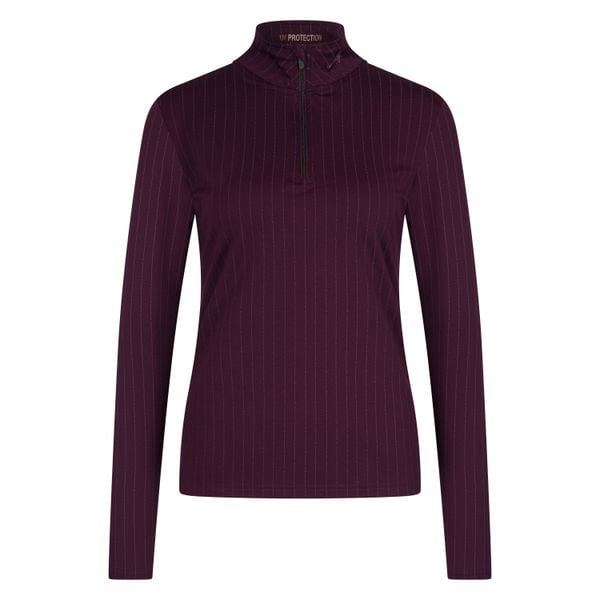 Damska koszulka do jazdy konnej Euro-Star Sole. Czerwone t-shirty damskie EURO-STAR, bez wzorów, retro, bez kołnierzyka. Za 297.50 zł.