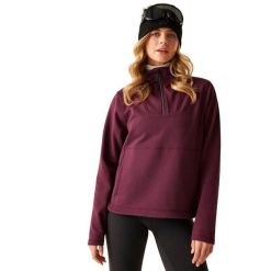 Bluza Damska Krótki Suwak Wander. Fioletowe bluzy damskie Dare 2b, xl, bez wzorów, z bawełny, bez kaptura. Za 86.99 zł.
