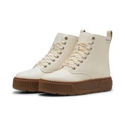 Damskie buty Karmen PUMA Sugared Almond Gold Beige. Brązowe obuwie sportowe damskie Puma, bez wzorów, z gumy, trekkingowe. Za 352.55 zł.