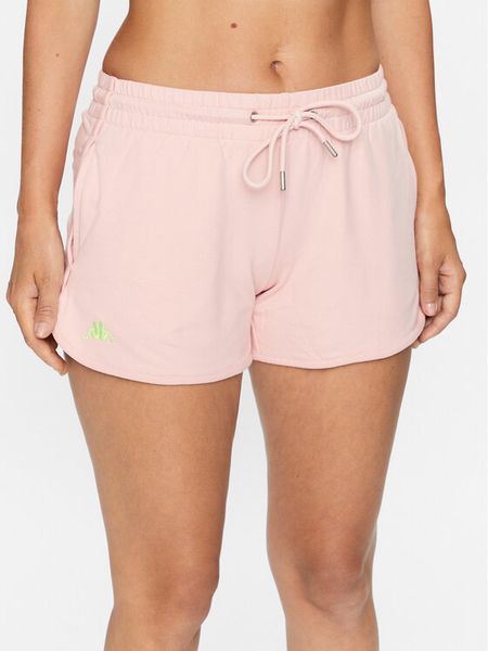 Kappa Szorty sportowe 313037 Koralowy Regular Fit. Pomarańczowe szorty sportowe damskie Kappa, xs, bez wzorów, z bawełny, sportowe. Za 69.99 zł.