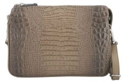 Listonoszka wężowa BARBERINI'S c. beżowa 604/1-9. Brązowe torebki shopper damskie Barberinis, bez wzorów, ze skóry, małe, bez dodatków. Za 269.99 zł.