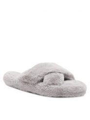 DeeZee Kapcie DE-16 Szary. Szare kapcie damskie DeeZee, bez wzorów, z materiału. Za 79.99 zł.