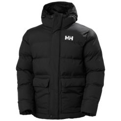 Kurtka puchowa Helly Hansen Nordic. Czarne kurtki męskie Helly Hansen, m, bez wzorów, z puchu, bez kaptura. Za 1,327.00 zł.