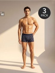 Bawełniane bokserki z motywem paisley 3 pack - wielobarwny. Bokserki męskie Sinsay, l, bez wzorów, z bawełny. Za 29.99 zł.