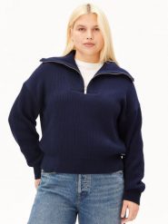 ARMEDANGELS bluzka z kapturem Kobiety Bawełna (100%) niebieski, M. Niebieskie bluzki damskie ARMEDANGELS, m, bez wzorów, z bawełny, wakacyjne, bez kołnierzyka, bez ramiączek. Za 699.95 zł.