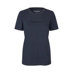 Koszulka damska Kingsland Nadia. Niebieskie t-shirty damskie KINGSLAND, xl, bez wzorów, z bawełny, eleganckie, bez kołnierzyka. Za 280.00 zł.