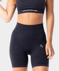Szorty bezszowe sportowe dla kobiet Carpatree Yasmine. Niebieskie szorty sportowe damskie Carpatree, l, bez wzorów, z poliamidu, sportowe, na fitness i siłownię. Za 119.99 zł.
