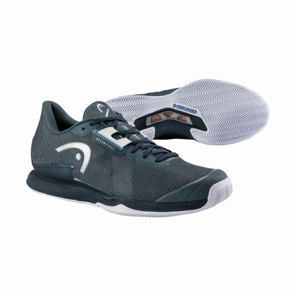 Buty do tenisa męskie Head Sprint Pro 3.5 Clay Men. Niebieskie buty sportowe męskie Head, bez zapięcia, do biegania. Za 559.00 zł.