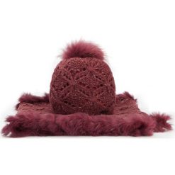 Komplet czapka + komin 87-SF-002-2. Brązowe czapki i kapelusze damskie Wittchen, na zimę, z dzianiny. Za 279.00 zł.