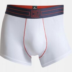 BOKSERKI MĘSKIE BIELIZNA CRISTIANO RONALDO CR7 1 SZT. XXL. Biała bokserki męskie CR7 Cristiano Ronaldo, m, bez wzorów, z bawełny. Za 79.11 zł.