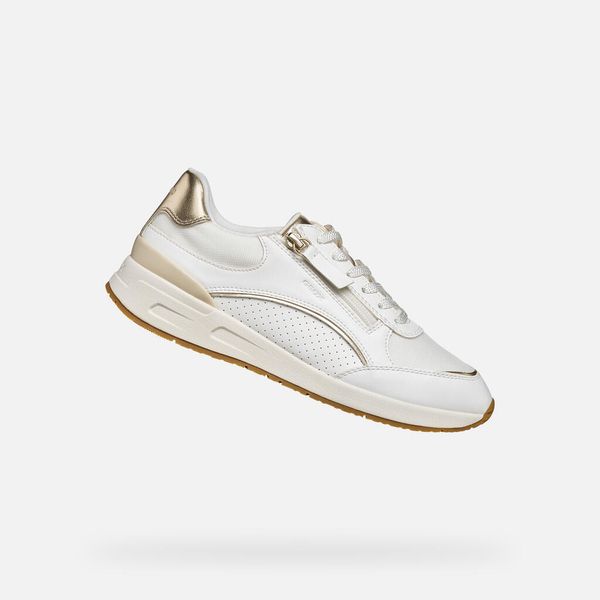 Buty GEOX D BULMYA Biały. Białe obuwie sportowe damskie Geox, do biegania. Za 349.99 zł.