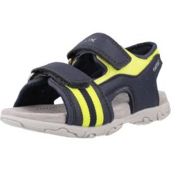 Sandały GEOX B SANDAL FLAFFEE BOY Niebieski. Niebieskie sandały męskie Geox, z syntetyku, bez zapięcia. Za 127.99 zł.