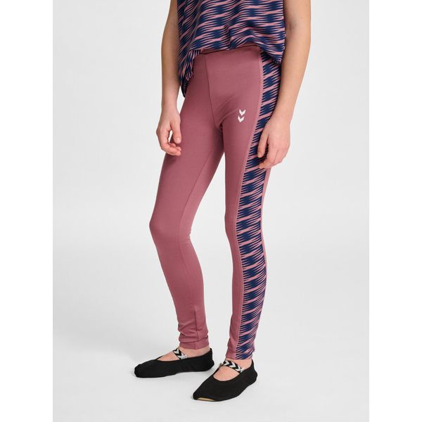 Legginsy dziewczęce Hummel Mix Mid. Fioletowe spodnie sportowe dla dziewczynek Hummel, bez wzorów, na fitness i siłownię. Za 170.50 zł.