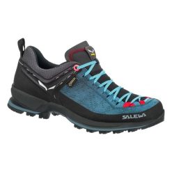 Damskie buty trekkingowe Salewa Mtn Trainer 2 Gtx. Niebieskie trekkingi damskie Salewa, trekkingowe, gore-tex. Za 809.99 zł.