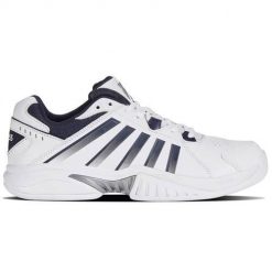 Buty do tenisa męskie K-Swiss Receiver V. Białe buty sportowe męskie K-SWISS, z materiału, bez zapięcia, tenisowe. Za 622.00 zł.