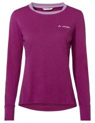 Koszulka damska Sveit LS Shirt II. Czerwone koszulki sportowe damskie Vaude, s, bez wzorów, z materiału, bez kołnierzyka, bez ramiączek, wspinaczkowe. Za 259.00 zł.