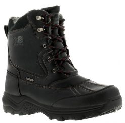 Buty zimowe ocieplane męskie Karrimor Snow Casual. Czarne trekkingi męskie Karrimor, na zimę, trekkingowe. Za 291.99 zł.