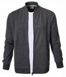 Wygodna, Rozpinana Bawełniana Bluza - Pako Jeans - Grafit. Szare bluzy męskie Pako Jeans, l, bez wzorów, z bawełny, bez kaptura. Za 195.00 zł.