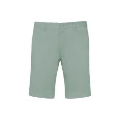 Szorty chino Kariban. Zielone szorty męskie KARIBAN, na lato, bez wzorów, z bawełny, eleganckie. Za 137.00 zł.