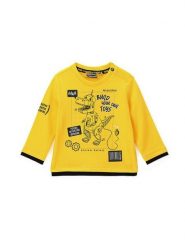 Original Marines Bluzka DCA0705NM Żółty Regular Fit. Żółte t-shirty dla chłopców Original Marines, bez wzorów, z bawełny, bez ramiączek. Za 59.99 zł.