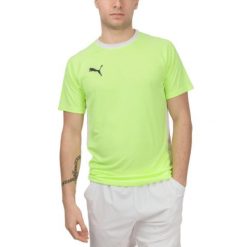 Koszulka Puma Teamliga Padel Dorosłych. Żółte koszulki sportowe męskie Puma, m, bez wzorów, bez kołnierzyka, bez ramiączek. Za 119.15 zł.