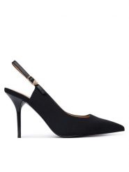 LOVE MOSCHINO Szpilki JA10149G1PIM400A Czarny. Czarne szpilki damskie Love Moschino, bez wzorów, ze skóry, bez obcasa, bez zapięcia. Za 919.99 zł.