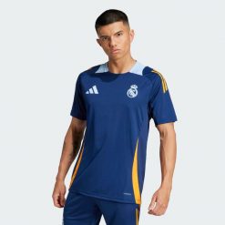 Koszulka Real Madrid Tiro 24 Competition Training. Brązowe koszulki sportowe męskie Adidas, xl, z aplikacjami, z dzianiny, bez kołnierzyka, bez ramiączek, do piłki nożnej. Za 235.20 zł.