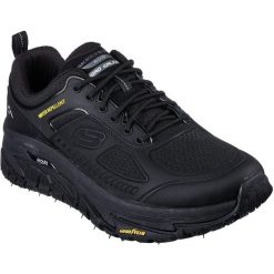 Buty sportowe męskie Skechers Arch Fit Road Walker Recon. Czarne buty sportowe męskie Skechers, z gumy, bez zapięcia. Za 556.00 zł.