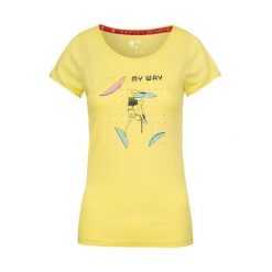 Koszulka damska Rafiki Jay. Żółte koszulki sportowe damskie Rafiki, bez wzorów, sportowe, bez kołnierzyka. Za 214.60 zł.
